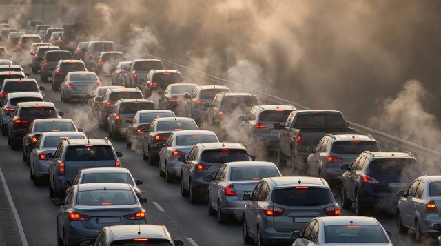 Foto autos contaminando norma diesel